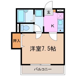 セレニール黒笹の物件間取画像